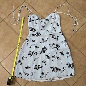 Aritzia Black and White Floral Dress